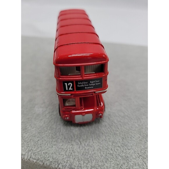 London Bus Miniature Hamley's # 12 Red  Double Dekker Metal Bus Trolly - Picture 1 of 6